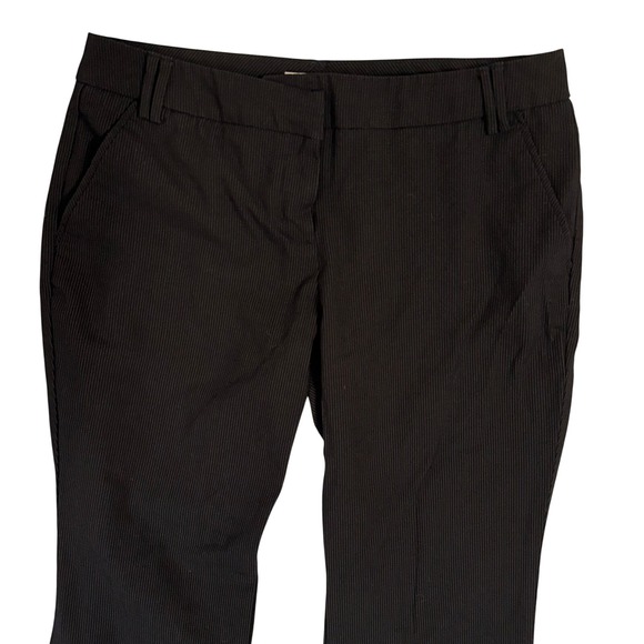 New York & Company Womans sz 8 Petite Black Pinstripe Career Dress Pants - Picture 2 of 8